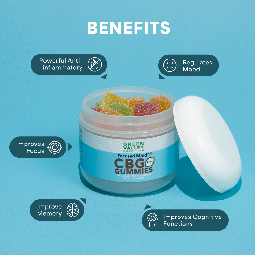 Focused Mind™ CBG Gummies 750mg