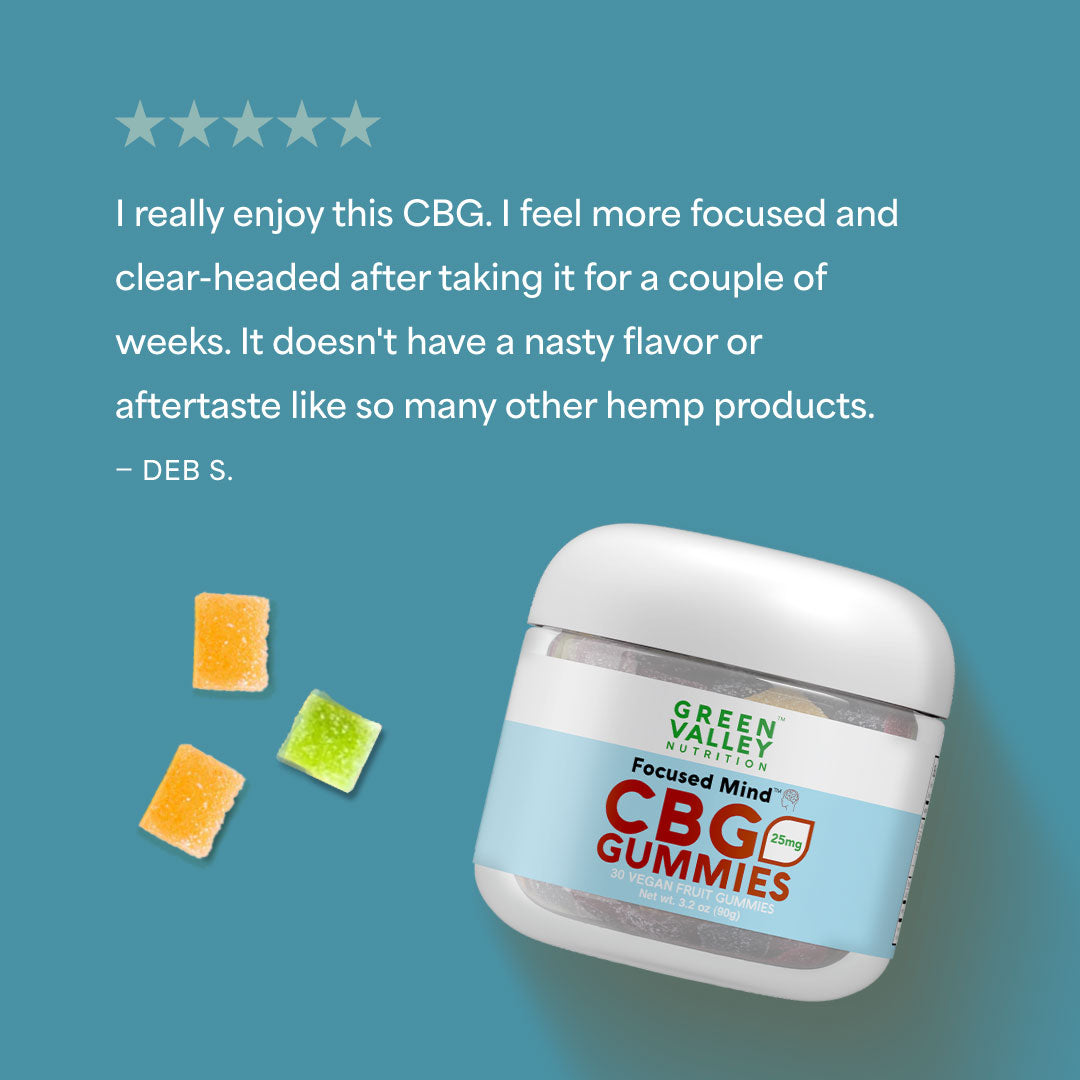 Focused Mind™ CBG Gummies 750mg