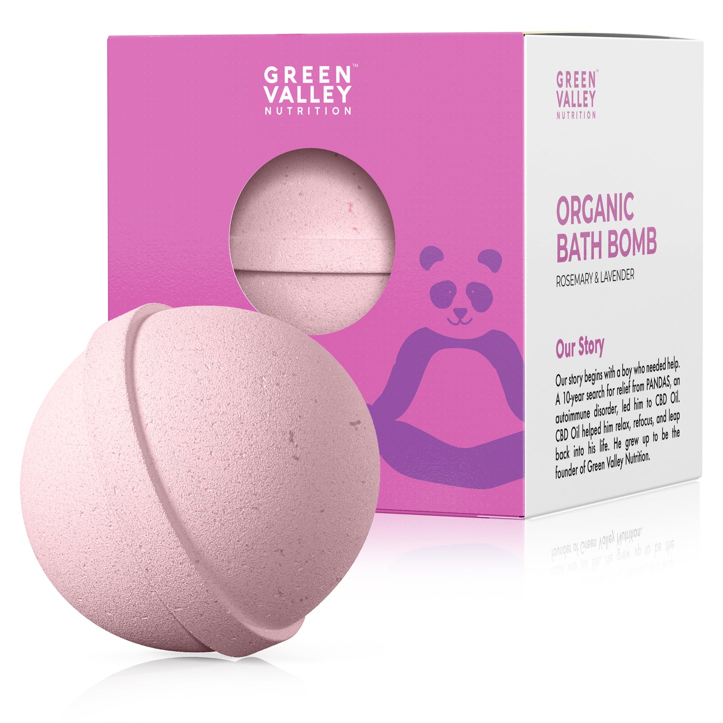 CBD Bath Bomb - Rosemary & Lavender