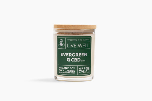 Hemp Wick Candle: Evergreen + CBD