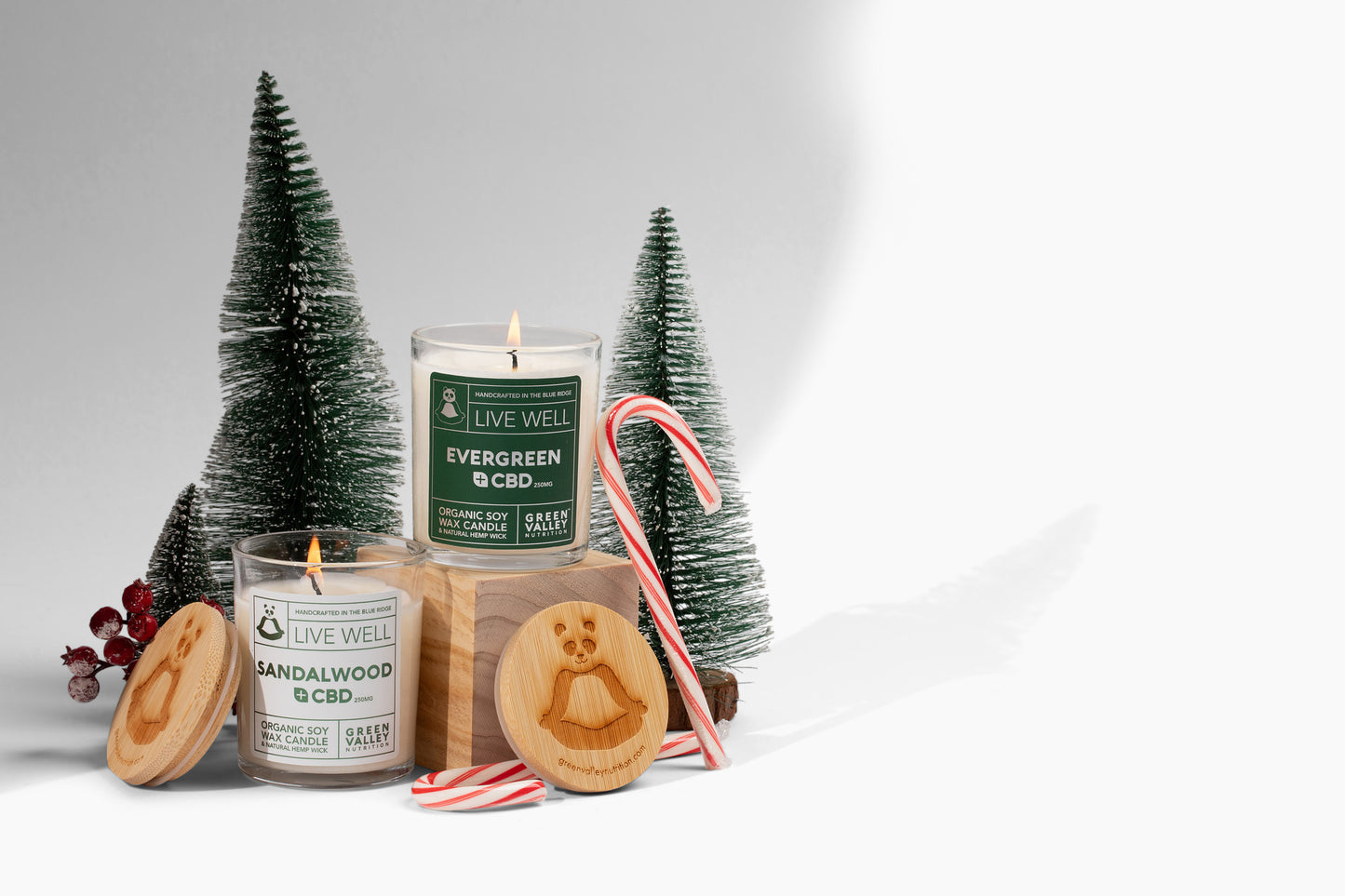 Hemp Wick Candle: Sandalwood + CBD