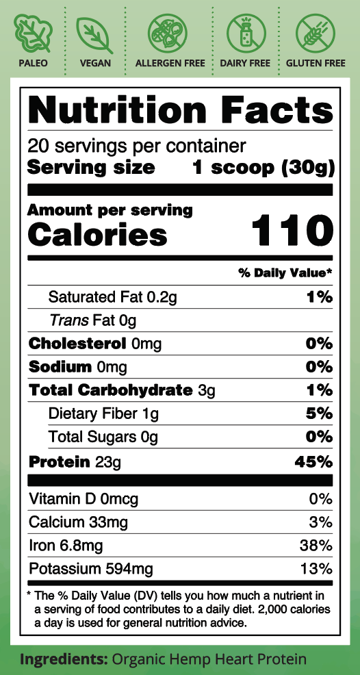Pure Life™ Hemp Protein Powder